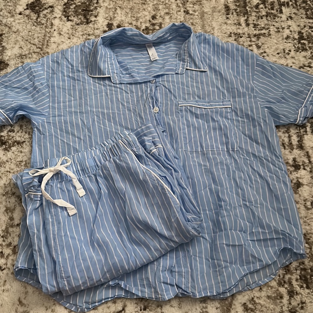 Stars Above Striped Pajama Set